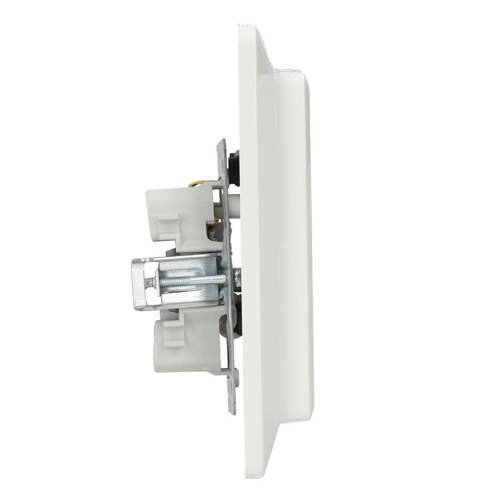 Miniatuur van Kopp stopcontact 2-voudig zonder randaarde met kinderbeveiliging half opbouw - HK02 wit (950513007)