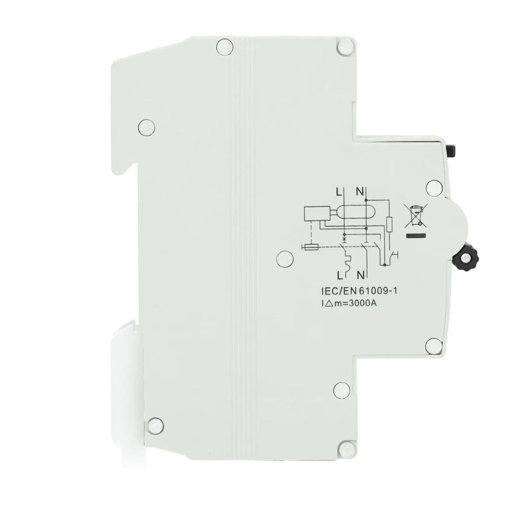Miniatuur van EMAT aardlekautomaat B16 100mA 1-fase (1P+N) 6kA (85006012)