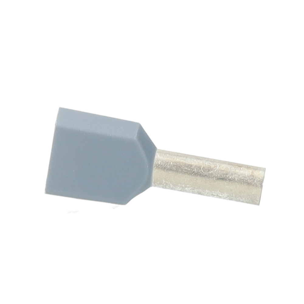 Miniatuur van SOLAR twin adereindhuls geïsoleerd 2x4mm² 12mm hulslengte - grijs - per 100 stuks (1505166)