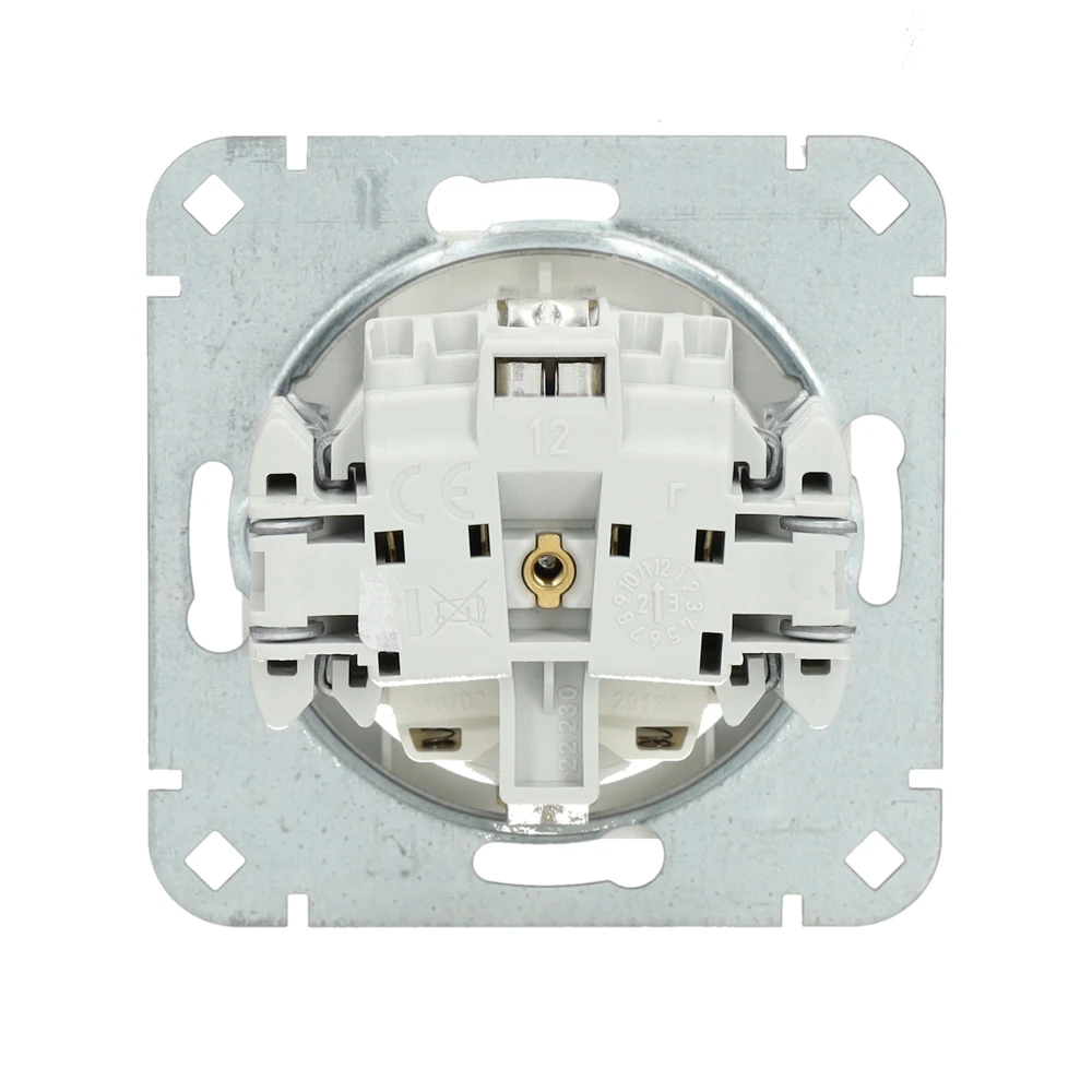 Miniatuur van Kopp HK02 stopcontact inbouw met randaarde en kinderbeveiliging 1-voudig wit