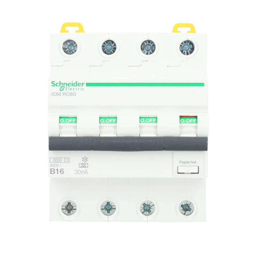 Miniatuur van Schneider Electric aardlekautomaat 3-polig+nul 16A B-kar 30mA (A9D87416)