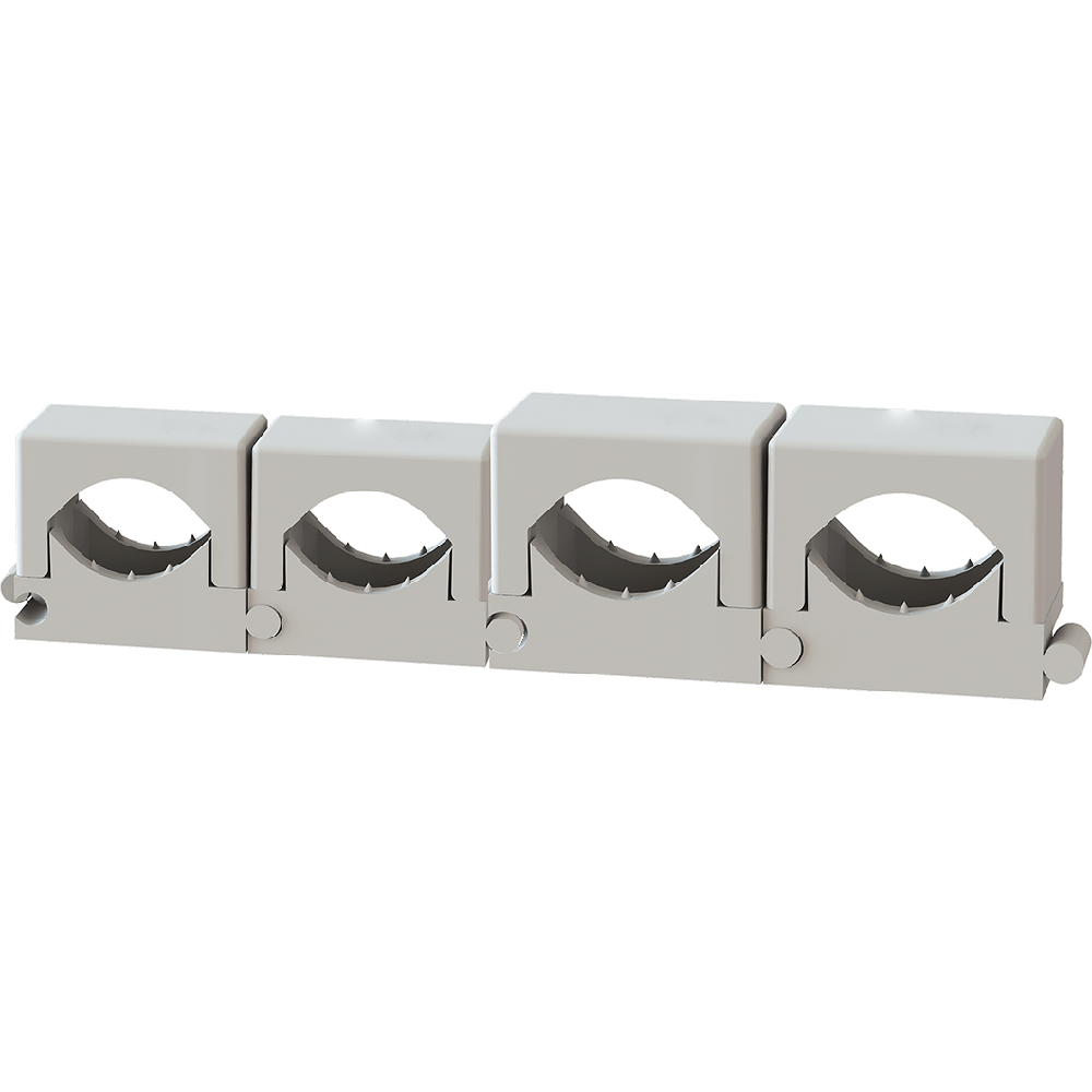 Miniatuur van JSL zadel gesloten 16-26mm onbehandeld kunststof grijs - per 50 stuks (152100053)