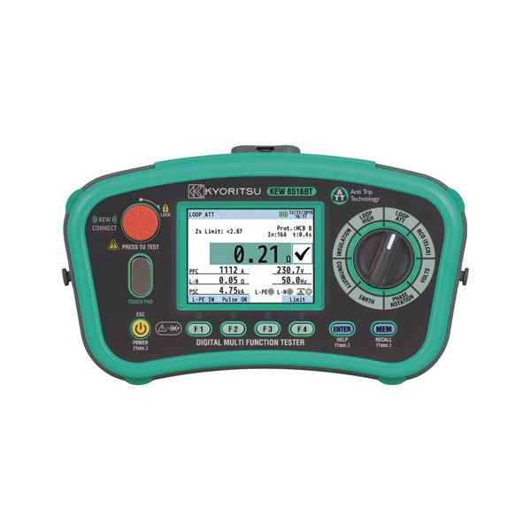 Miniatuur van Kyoritsu multifunctionele installatietester met 3,5" kleuren LCD NEN3140 met Bluetooth (6516BT-KIT)