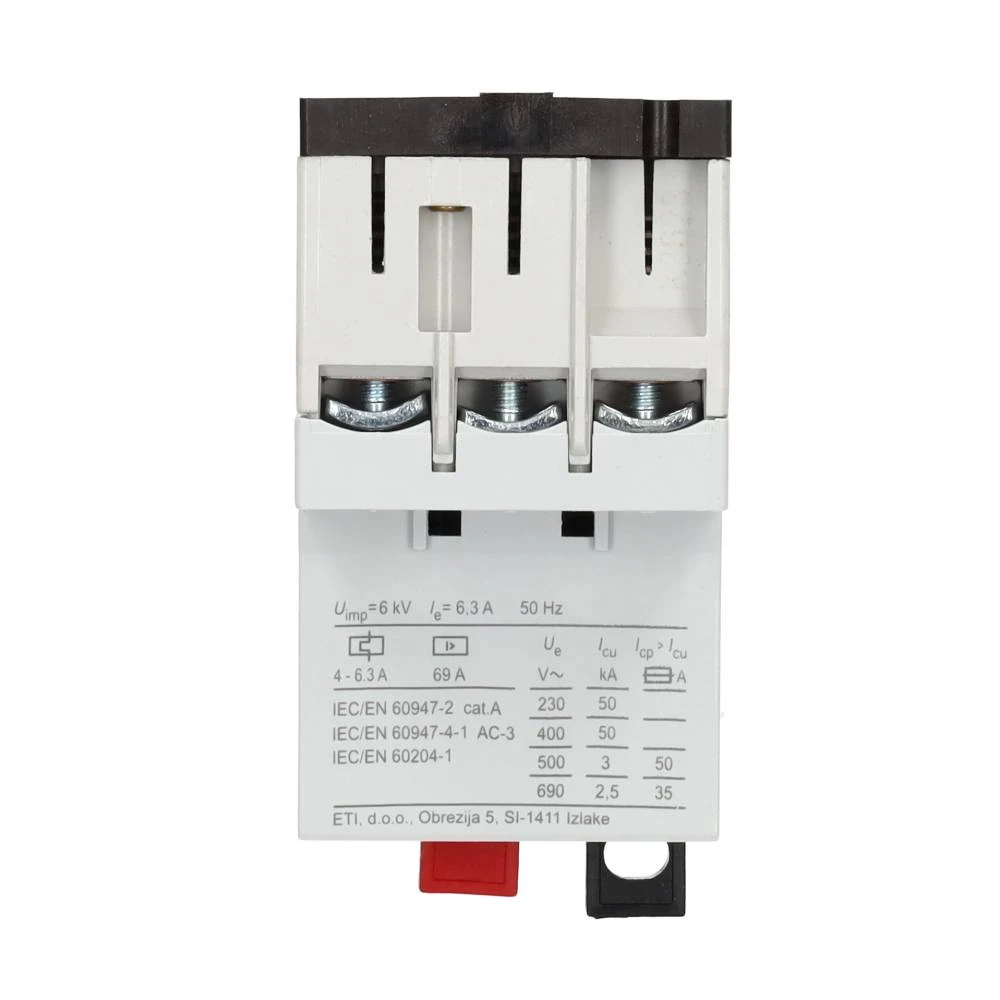 Miniatuur van ETI motorbeveiligingsschakelaar MS25-6.3 4.0 - 6.3A (4600090)