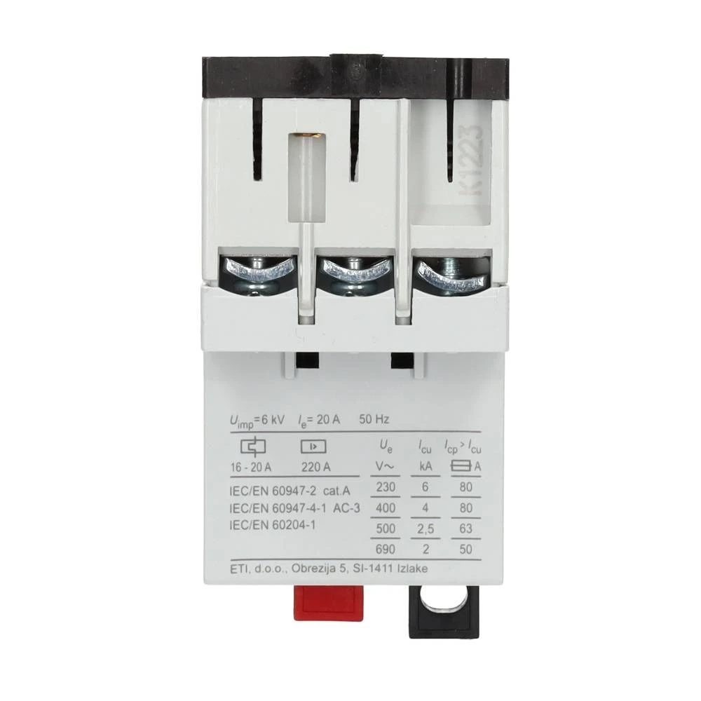 Miniatuur van ETI motorbeveiligingsschakelaar MS25-20 16 - 20A (4600120)