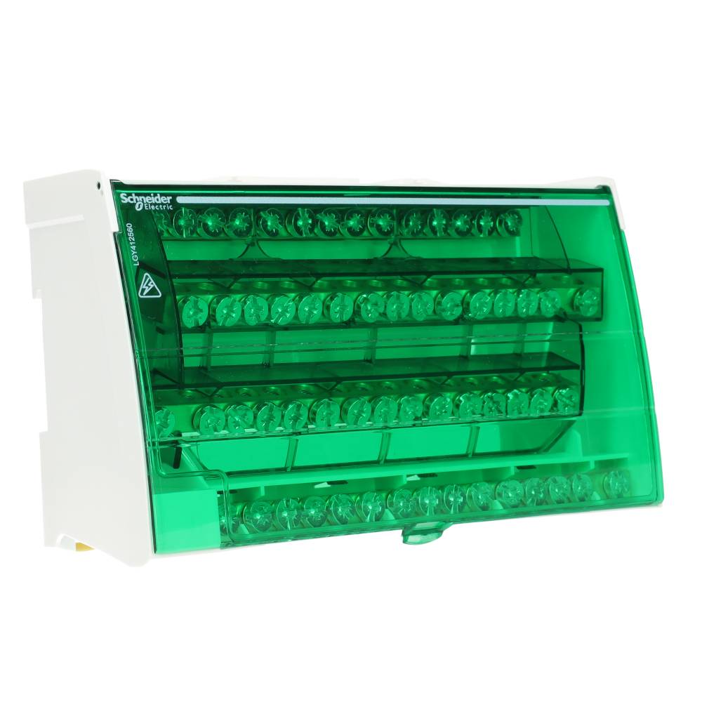 Miniatuur van Schneider Electric aansluitblok 4-polig 125A 4x15 aansluitingen DIN-rail (LGY412560)