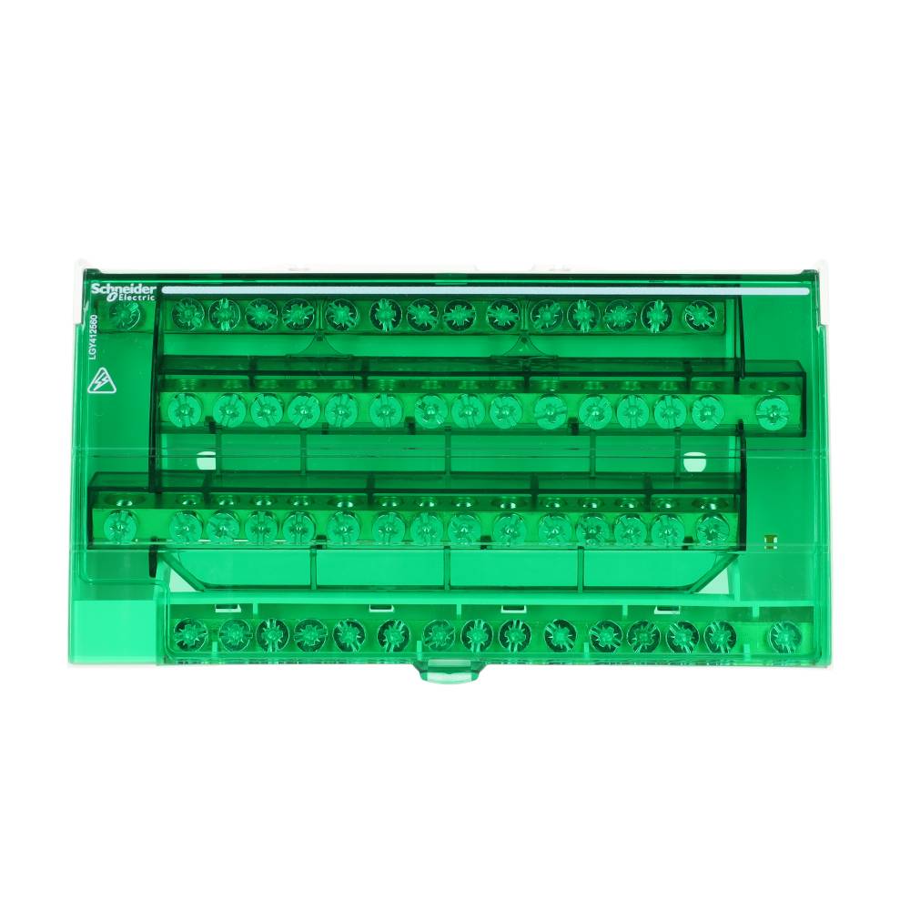 Miniatuur van Schneider Electric aansluitblok 4-polig 125A 4x15 aansluitingen DIN-rail (LGY412560)