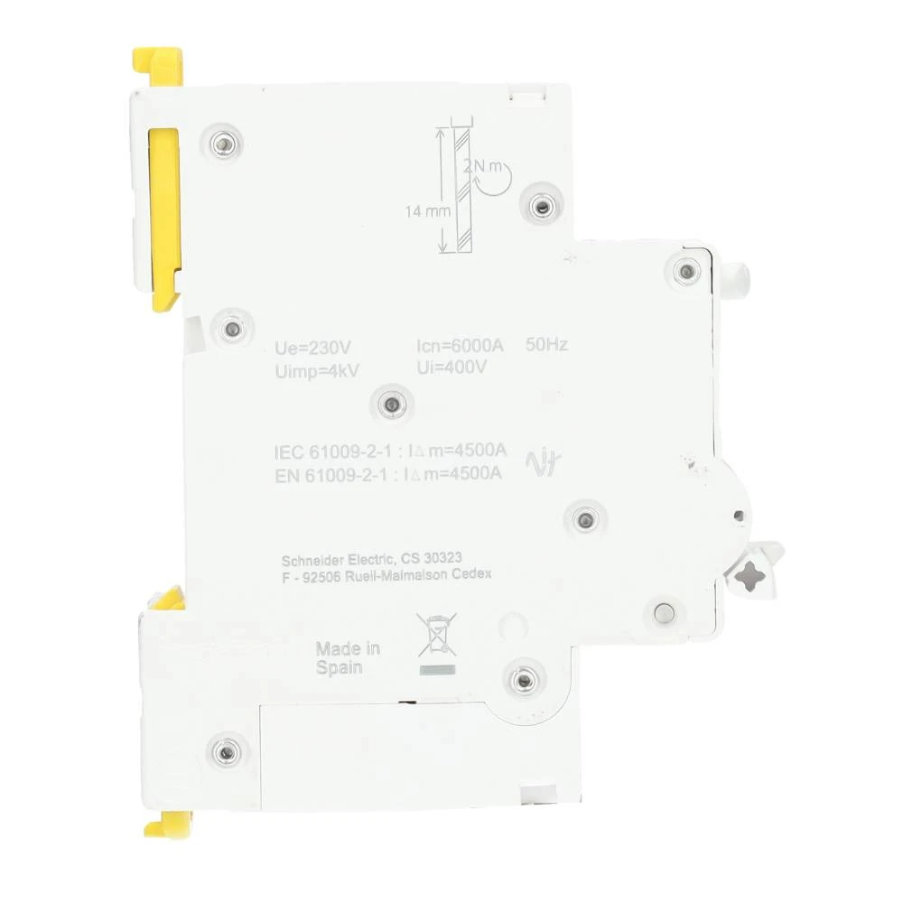 Miniatuur van Schneider Electric aardlekautomaat B16 30mA 1-fase (1P+N) 6kA (R9D01616)
