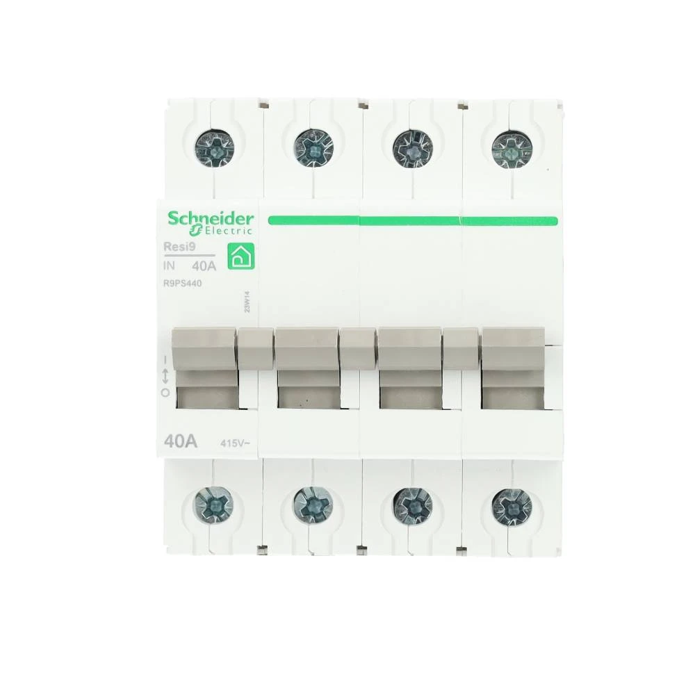 Miniatuur van Schneider Electric hoofdschakelaar 40A 3-fase (4P) 6kA (R9PS440)