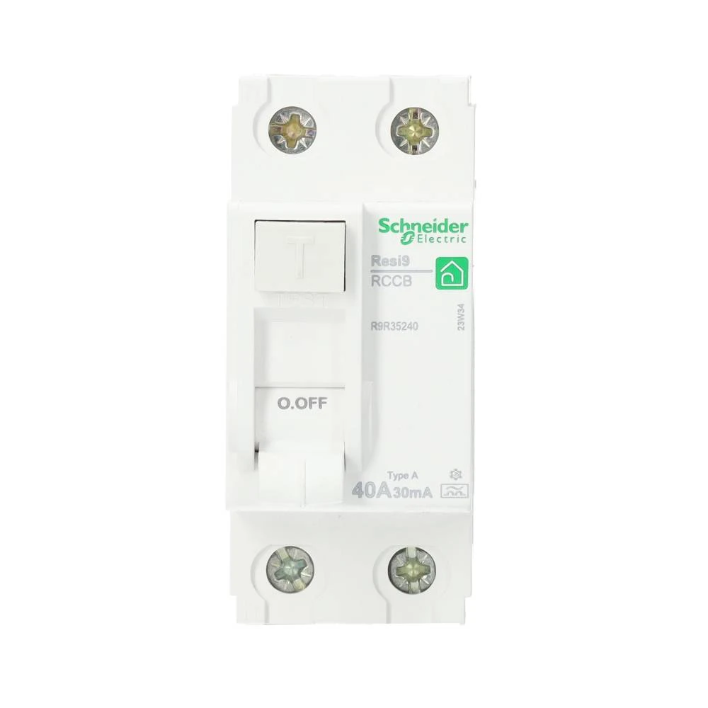 Miniatuur van Schneider Electric aardlekschakelaar 2-polig 40A 30mA type A (R9R35240)