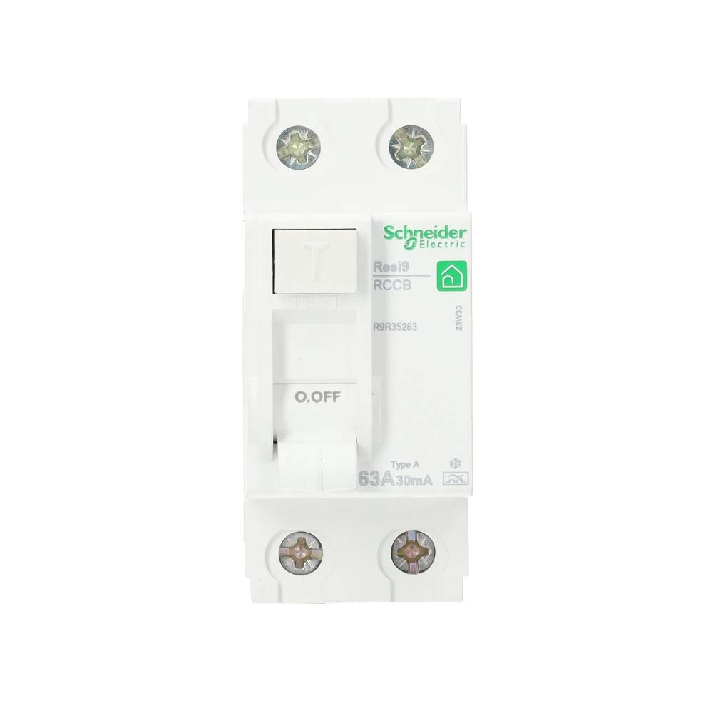 Miniatuur van Schneider Electric aardlekschakelaar 63A 30mA type A 1-fase (2P) (R9R35263)