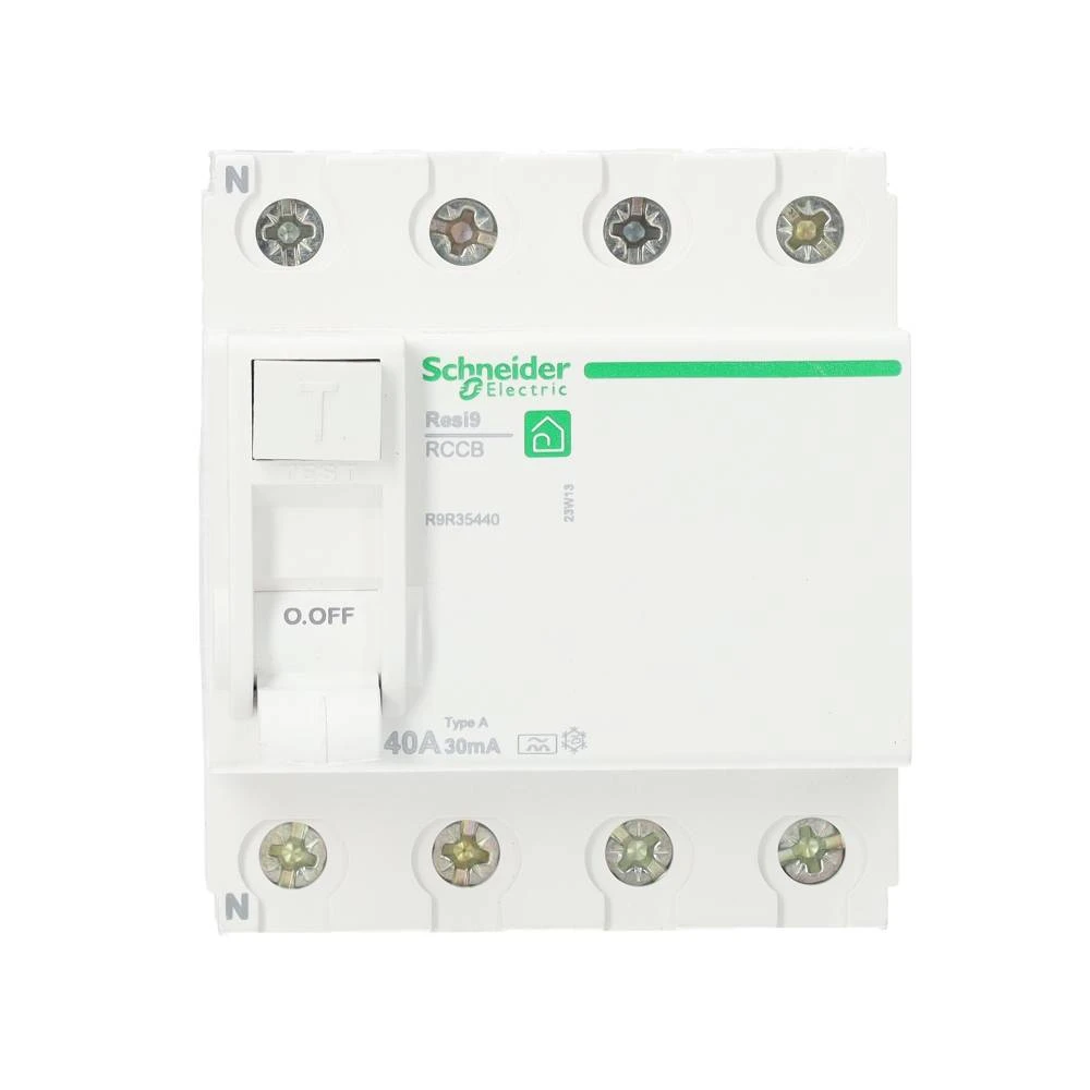 Miniatuur van Schneider Electric aardlekschakelaar 40A 30mA type A 3-fase (4P) (R9R35440)