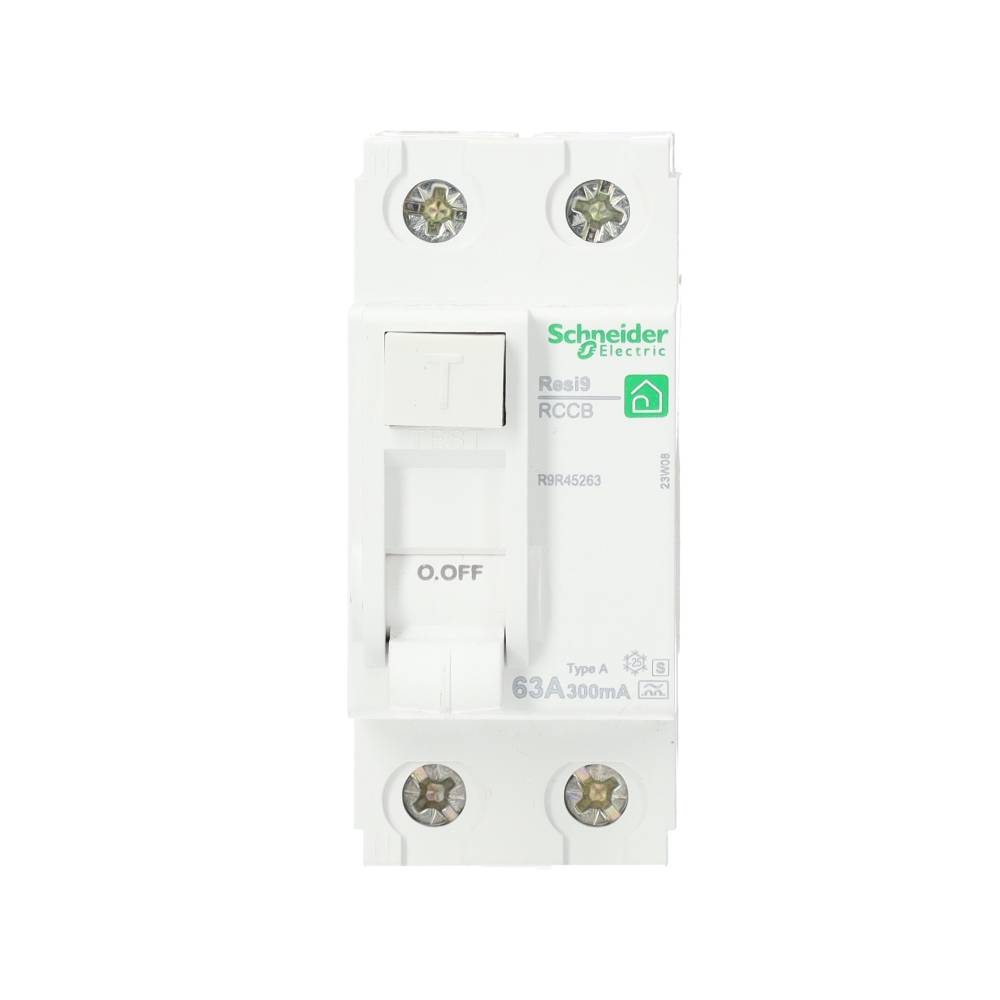 Miniatuur van Schneider Electric aardlekschakelaar 2-polig 63A 300mA type A (R9R45263)