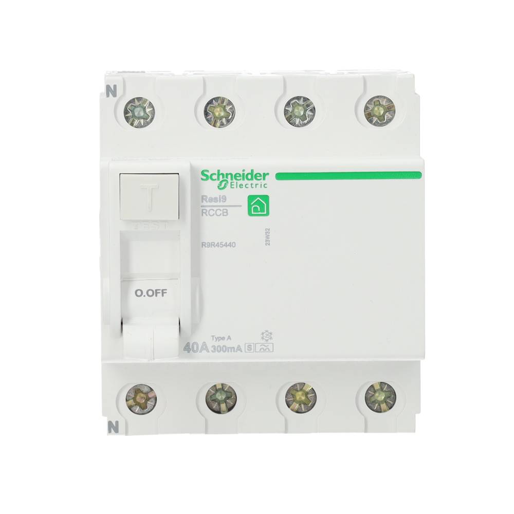 Miniatuur van Schneider Electric aardlekschakelaar 4-polig 40A 300mA type A selectief (R9R45440)