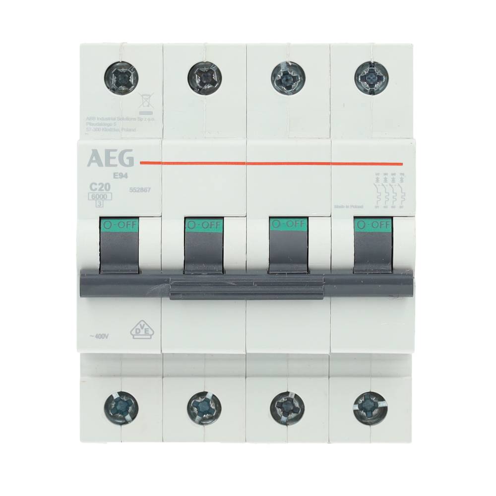 Miniatuur van AEG krachtgroep 3-polig+nul 20A C-kar (667627)