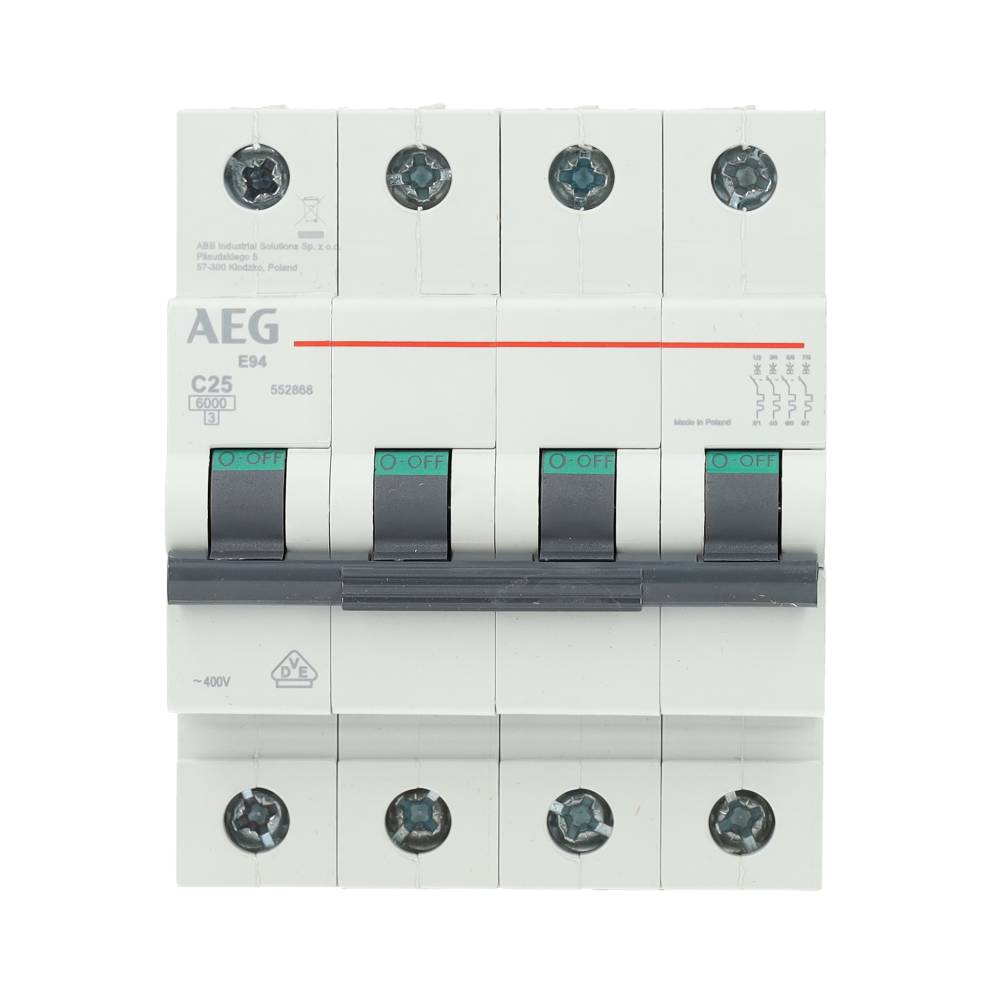 Miniatuur van AEG krachtgroep 3-polig+nul 25A C-kar (667628)