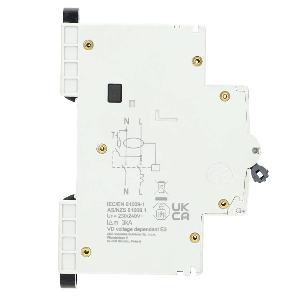 Miniatuur van ABB Componenten aardlekautomaat 1-polig+nul 20A B-kar 30mA (DSN201E B20 A30)