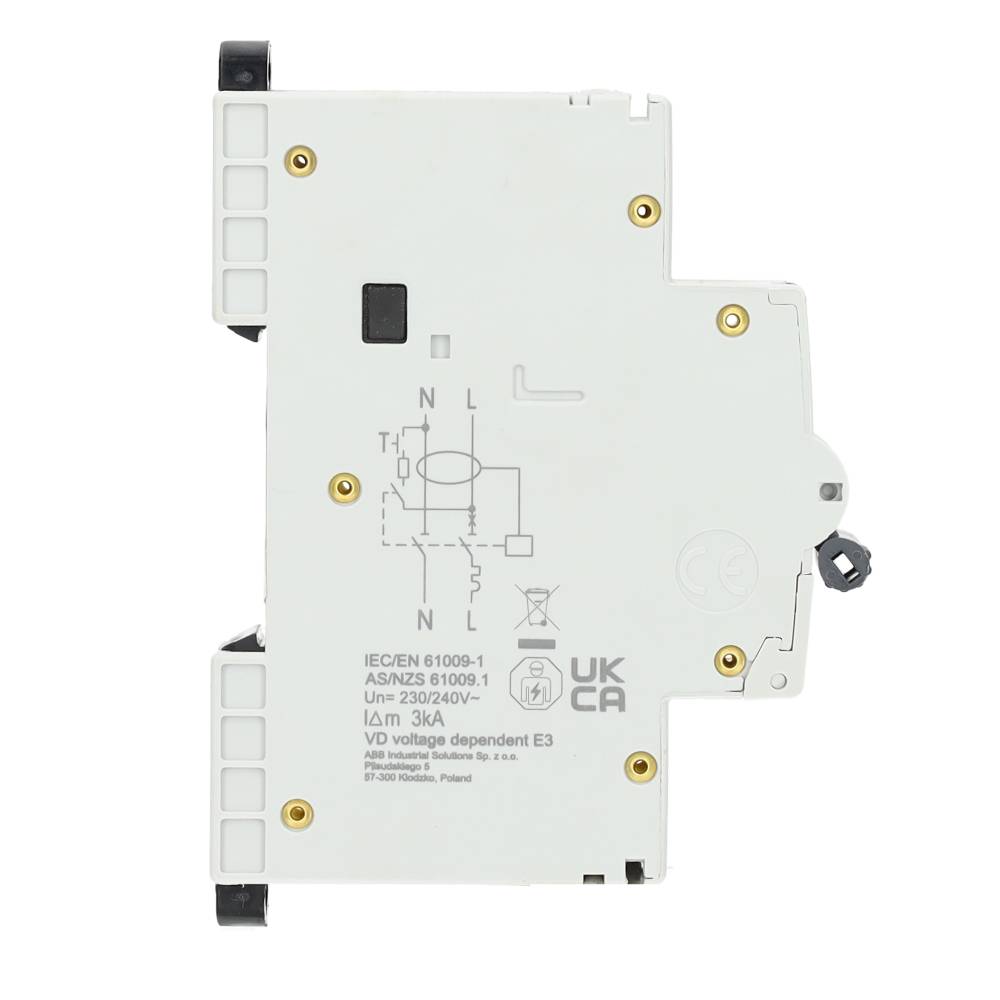 Miniatuur van ABB Componenten aardlekautomaat 1-polig+nul 25A B-kar 30mA (DSN201E B25 A30)