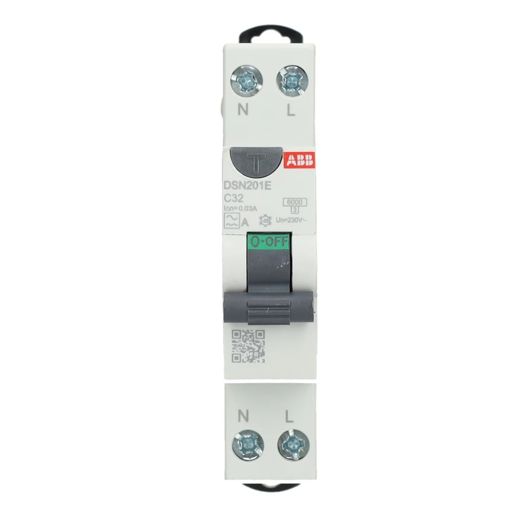 Miniatuur van ABB Componenten aardlekautomaat 1-polig+nul 32A C-kar 30mA (DSN201E C32 A30)