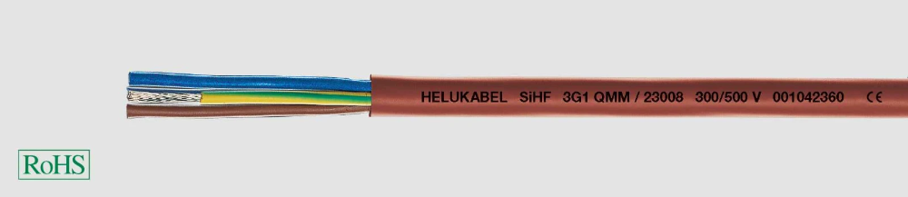 Miniatuur van Siliconenkabel SiHF 3x2.5mm² per haspel 500 meter