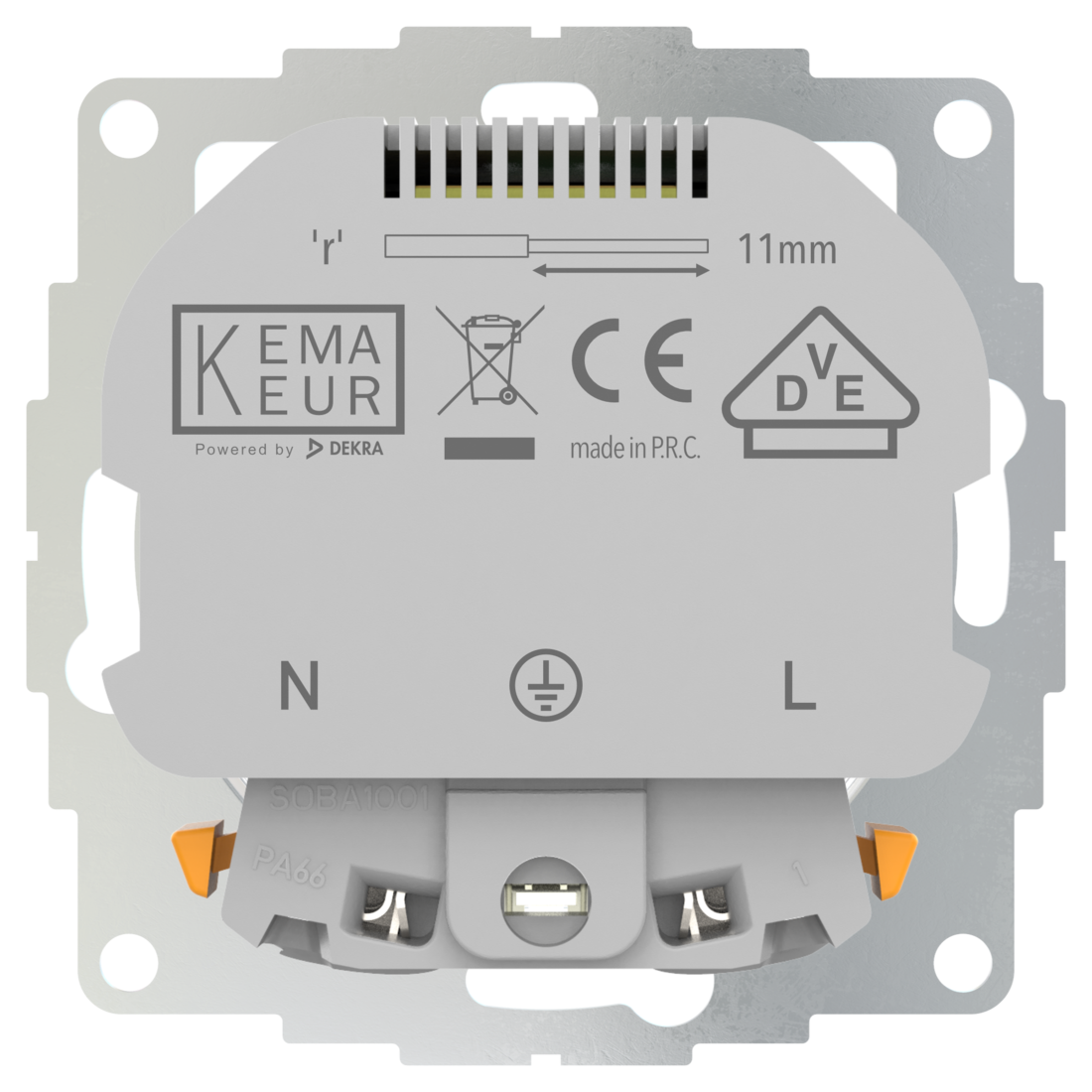 Miniatuur van 2USB universeel stopcontact met 2x USB 55x55 InCharge Pro SI EU 12W 2,4A - crème (2U-449399)