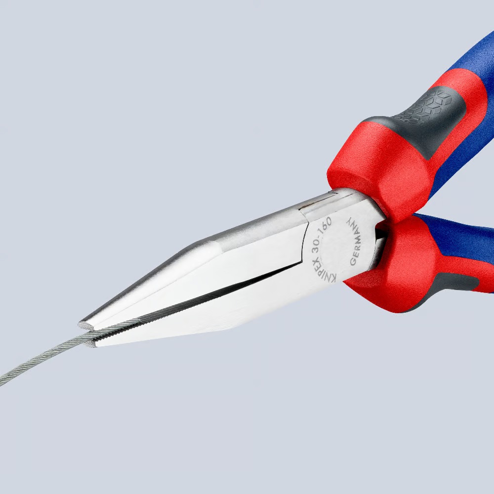 Miniatuur van KNIPEX langbektang verchroomd platte bek 160 mm (3015160)