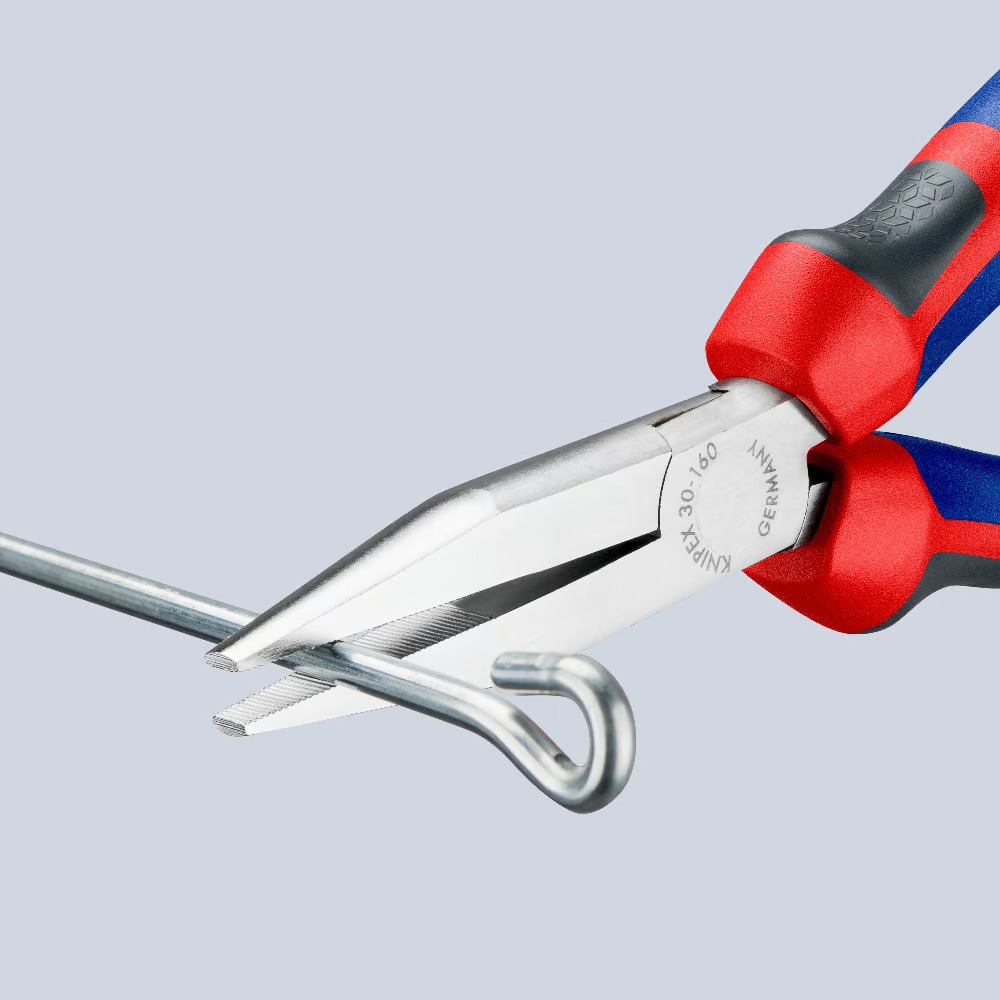 Miniatuur van KNIPEX langbektang verchroomd platte bek 160 mm (3015160)