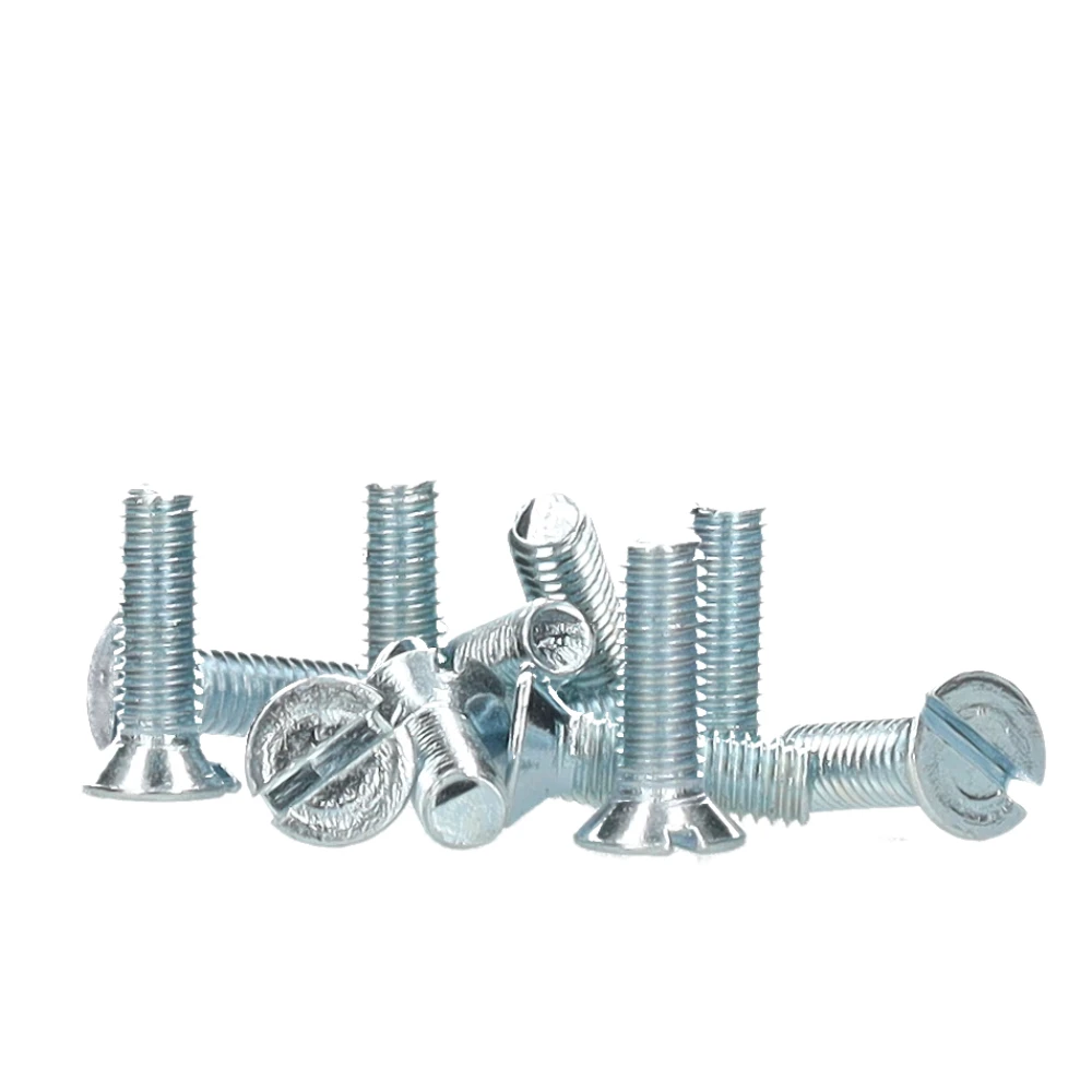 Miniatuur van EMhub M3 schroef platkop verzinkt DIN963-4.8 M3x10 per 100 stuks