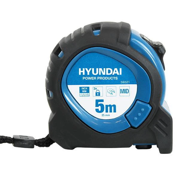 Miniatuur van Hyundai rolmaat 5 meter 25mm nylon gecoat (59321)