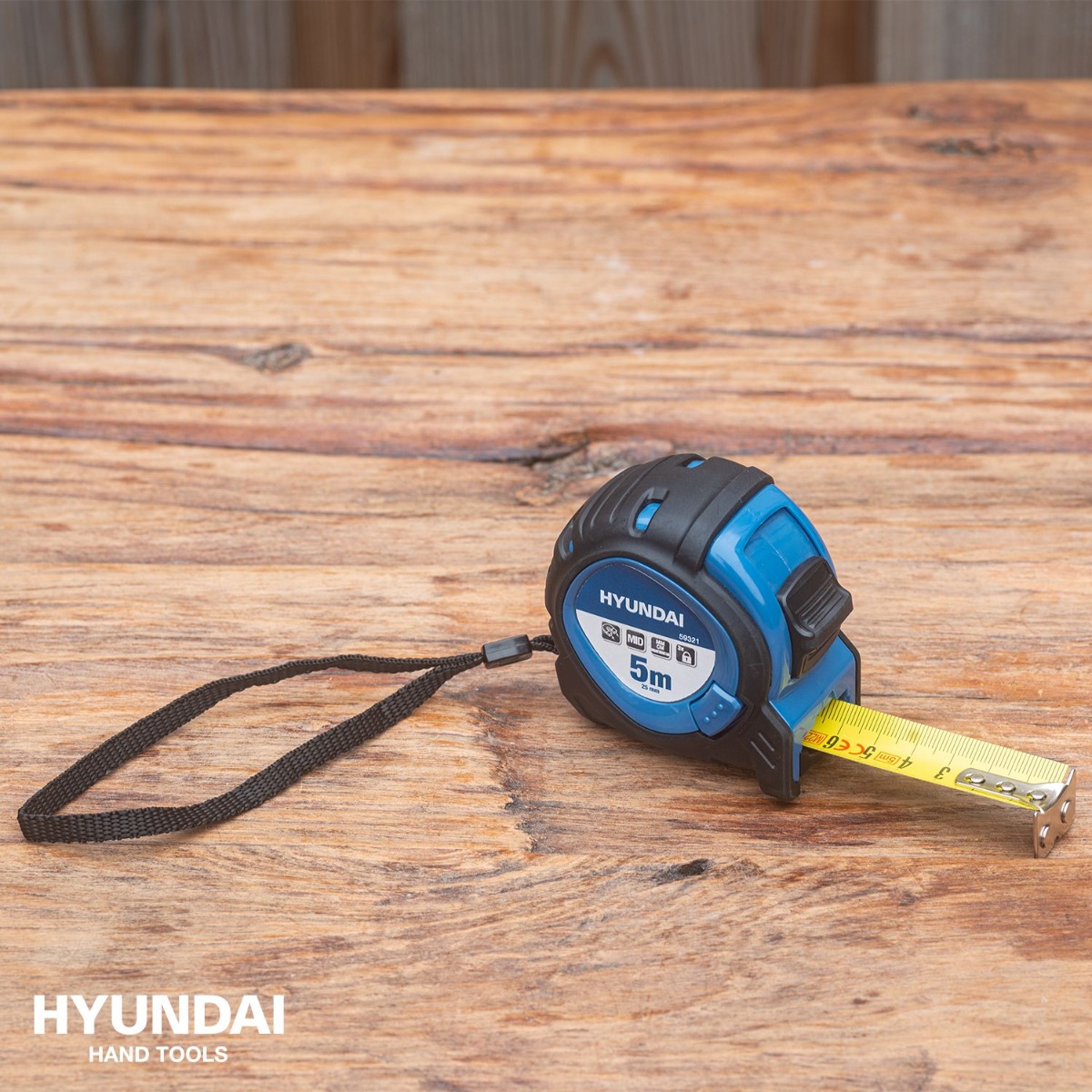 Miniatuur van Hyundai rolmaat 5 meter 25mm nylon gecoat (59321)