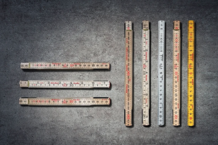 Miniatuur van Hultafors duimstok 1 meter (G59-1-10)