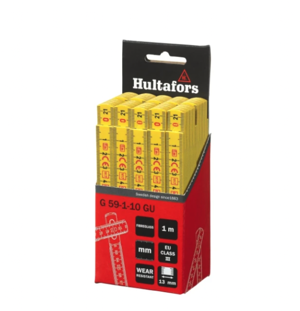Miniatuur van Hultafors duimstok 1 meter (G59-1-10)