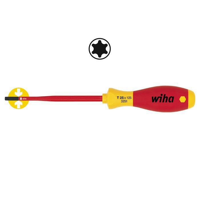 Miniatuur van Wiha SoftFinish schroevendraaier VDE torx T15 211mm lengte - schacht 100mm (36537)
