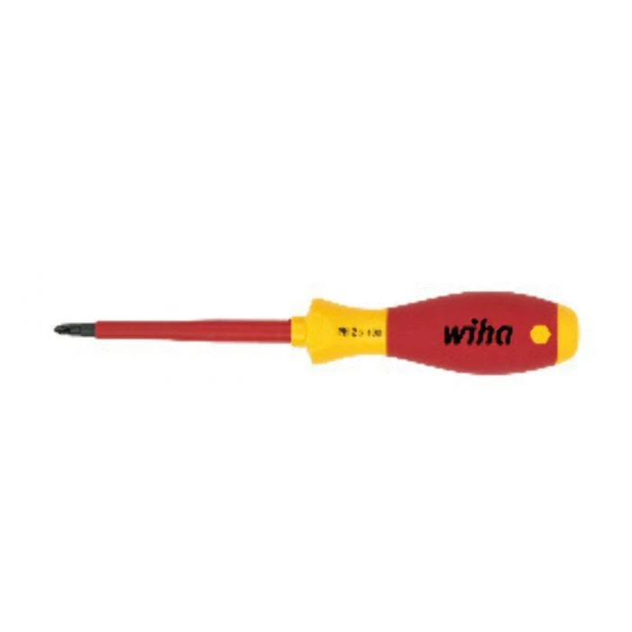 Miniatuur van Wiha SoftFinish schroevendraaier VDE philips PH1 191mm lengte - schacht 80mm (00847)