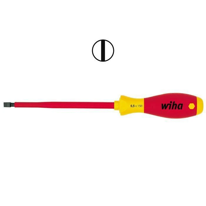Miniatuur van Wiha SoftFinish schroevendraaier VDE sleuf 5.5x1.0mm 243mm lengte - schacht 125mm (00826)
