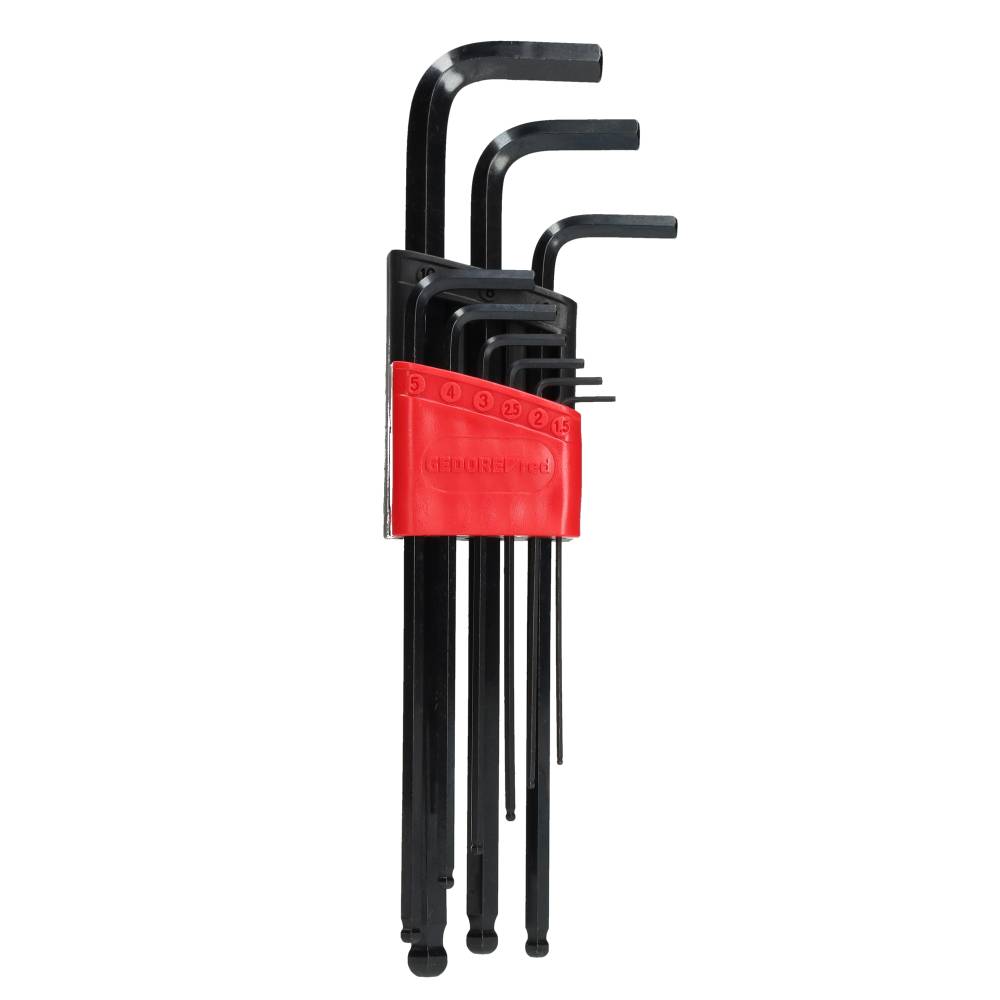 Miniatuur van GEDORE Red inbussleutelset haaks met kogelkop 1,5-10mm 9-delig (3301335)