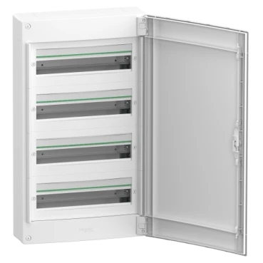 Miniatuur van Schneider Electric PrismaSeT XS lege groepenkast 4-rijen van 18 modules 125A blinddeur IP40 - wit (LVSXL418)