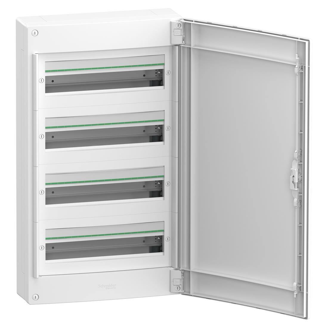 Miniatuur van Schneider Electric prismaSeT lege zekeringkast 3-rijen 72 modules met volle deur - wit (LVSXL418)