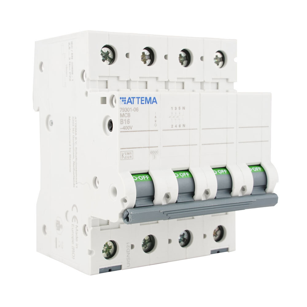Miniatuur van ATTEMA installatieautomaat B16 3P+N (AT90211)
