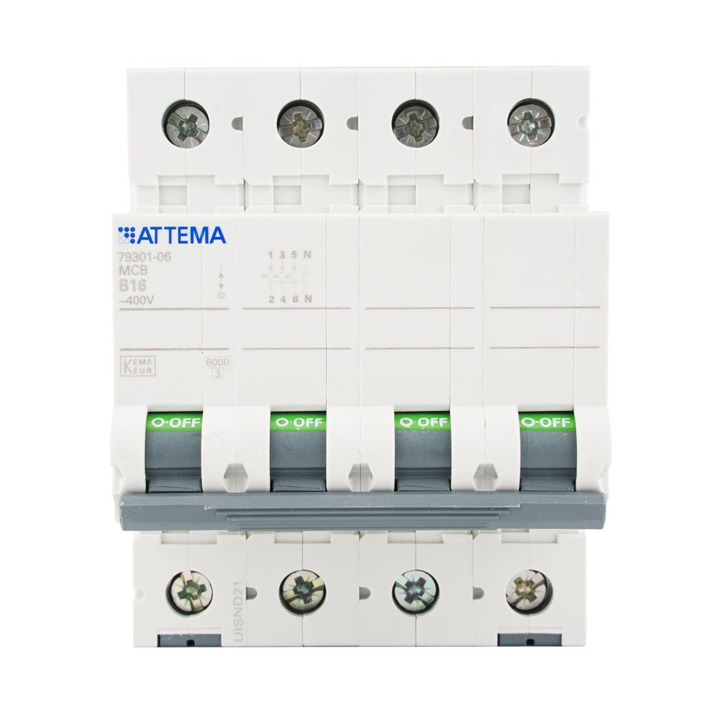 Miniatuur van ATTEMA installatieautomaat B16 3P+N (AT90211)