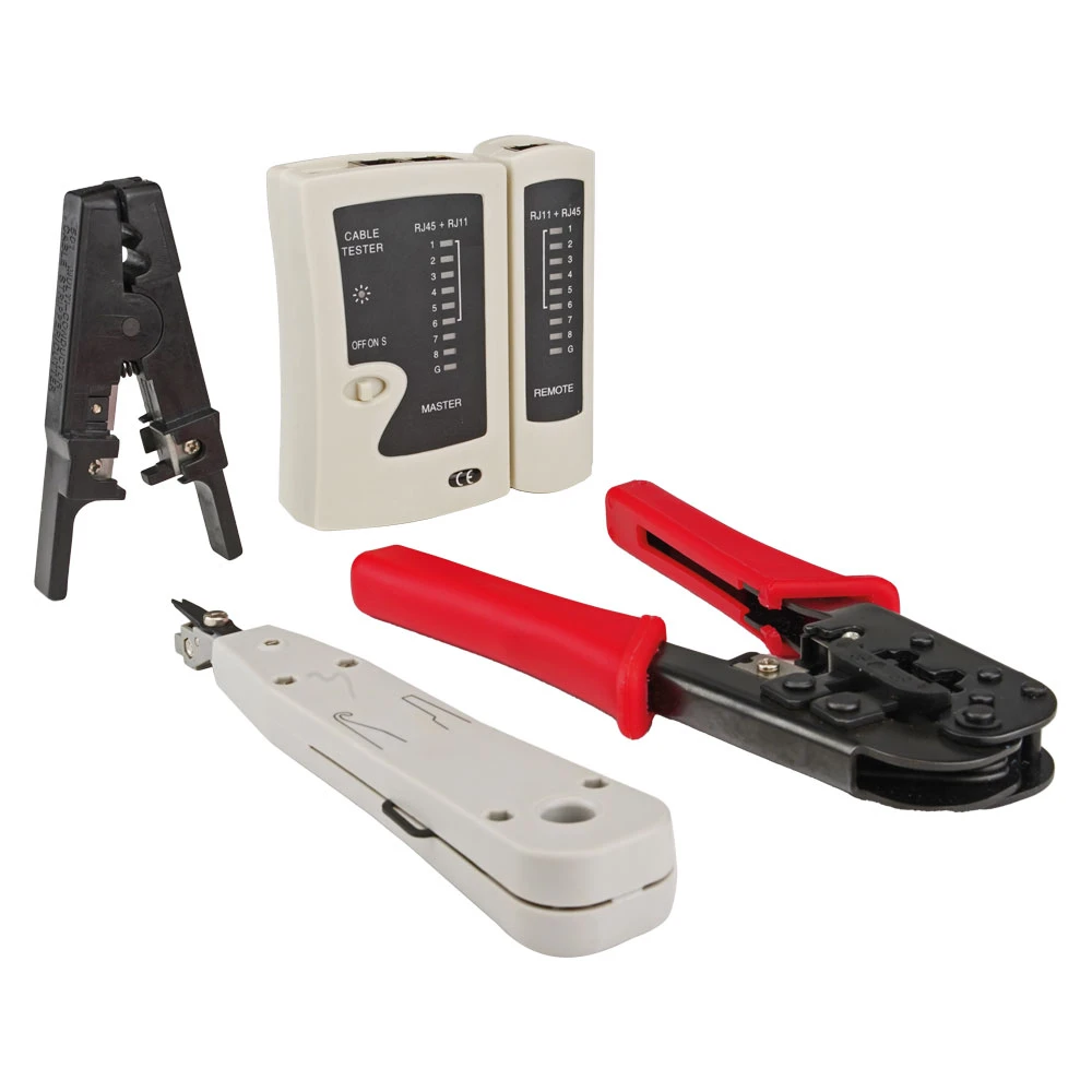 Miniatuur van EMhub netwerkkabel UTP toolkit inclusief tester en LSA tool (4080157)