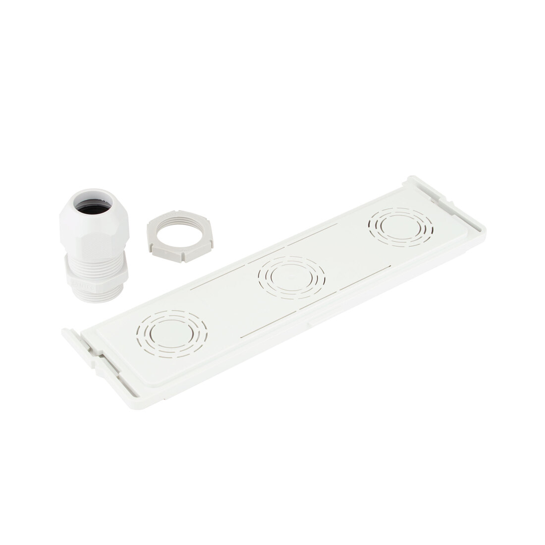 Miniatuur van ATTEMA set buisinvoer onderplaat met M25 wartel + moer (AT90054 en AT2503)