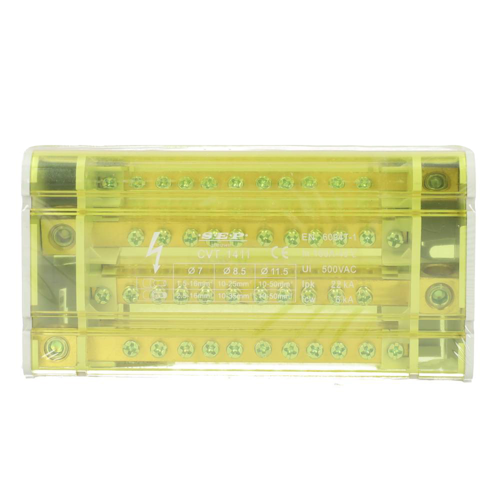 Miniatuur van SEP aansluitblok 4-polig 160A 11 aansluitingen (2112121411)