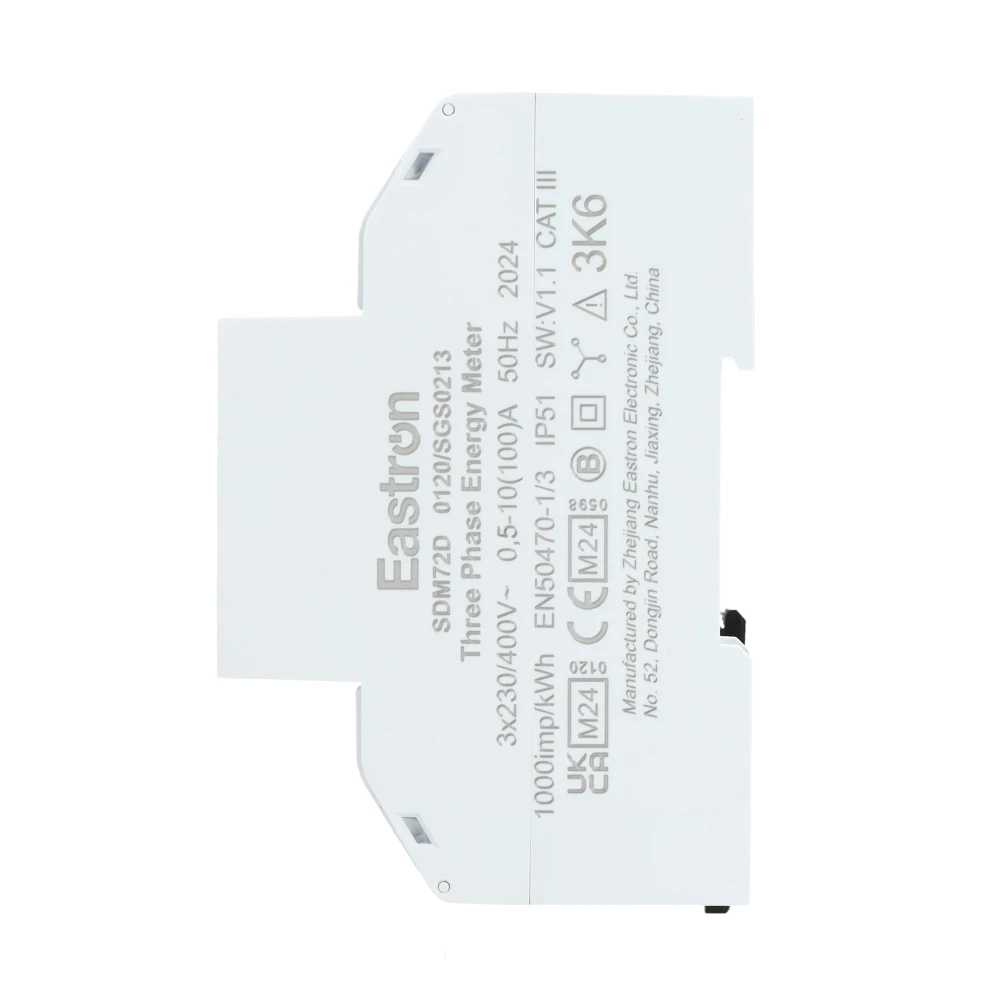 Miniatuur van Eastron energiemeter 100A 3-fase digitaal MID (SDM72DMID)