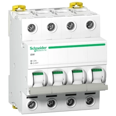 Miniatuur van Schneider Electric hoofdschakelaar 4-polig 100A (A9S65491)