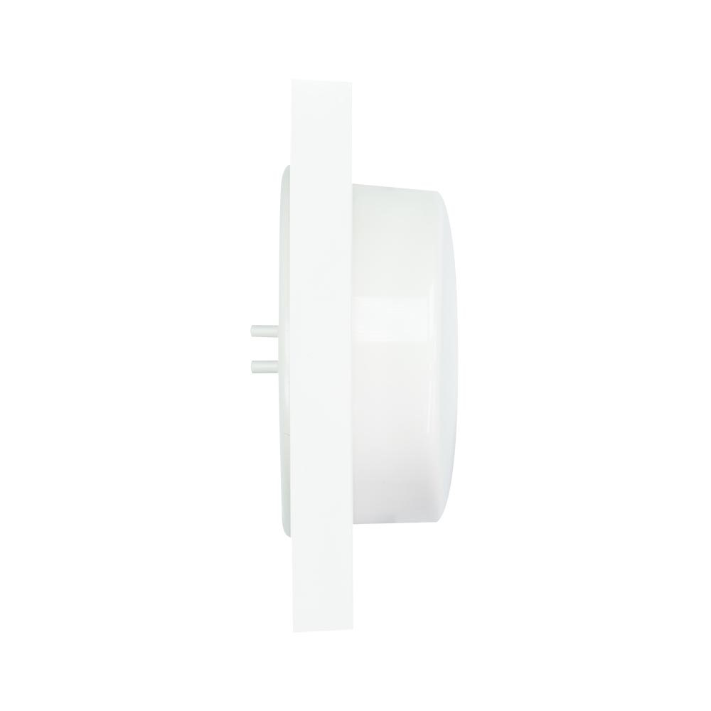 Miniatuur van EMhub Quadro55 (by Kopp) centraalplaat met knop tbv draaidimmer - zuiver wit glanzend (4088007)