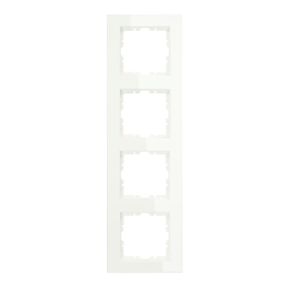 Miniatuur van EMhub Quadro55 (by Kopp) afdekraam 4-voudig - zuiver wit glanzend (4088011)