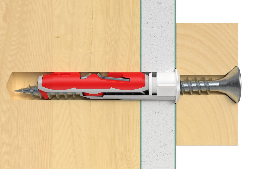 Miniatuur van Fischer Fischer DuoTec Hollewandplug 12 S met bolkopschroef - per 10 stuks (542591)