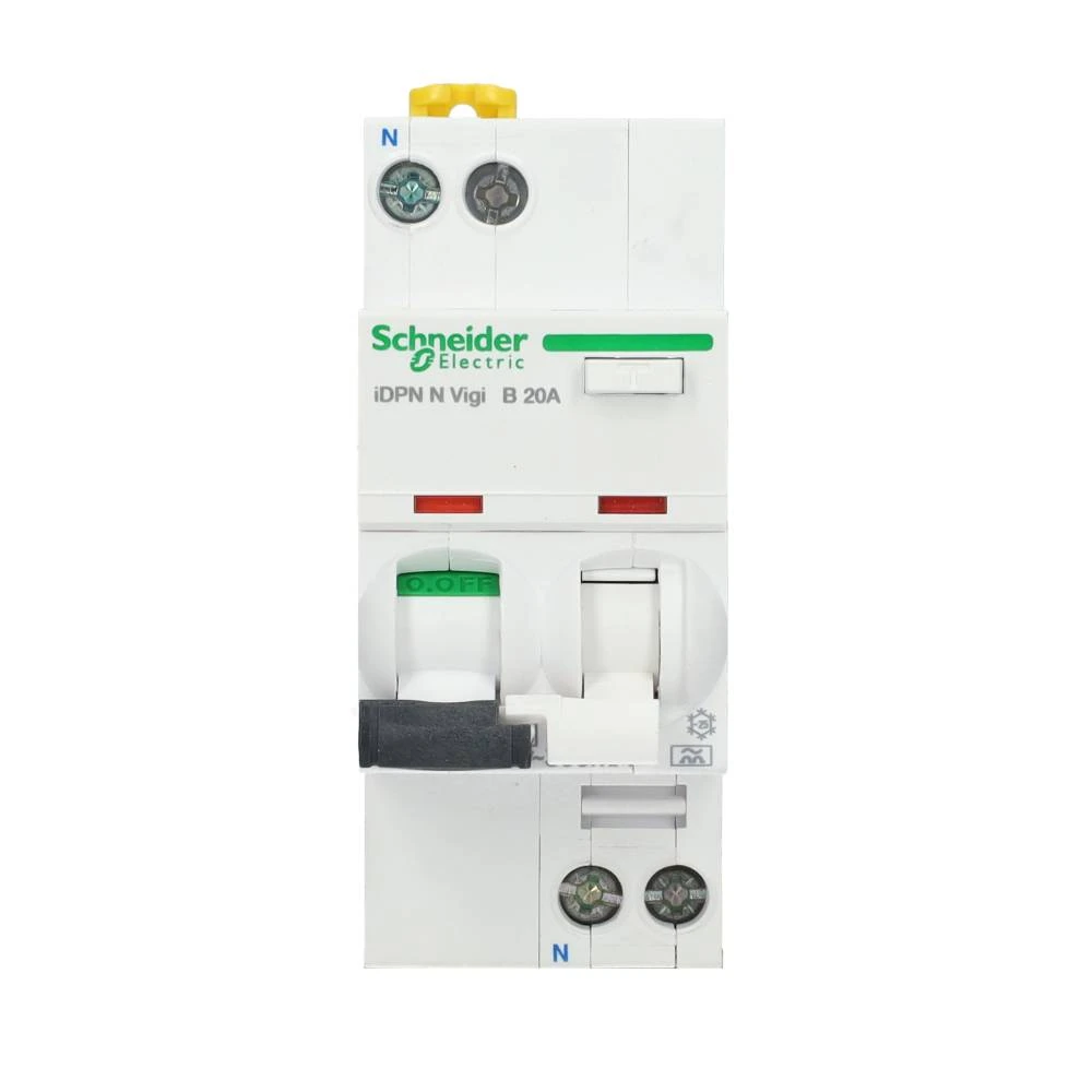 Miniatuur van Schneider Electric aardlekautomaat 1-polig+nul 20A B-kar 300mA (A9D69620)