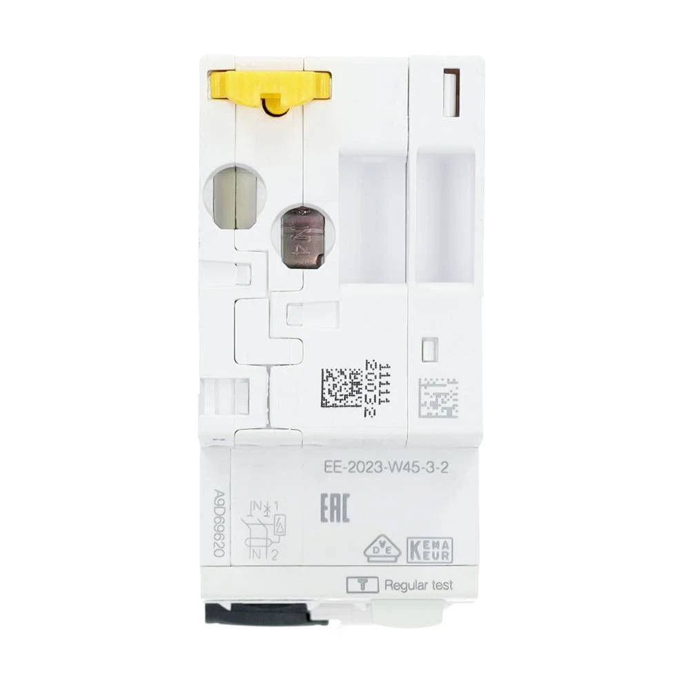 Miniatuur van Schneider Electric aardlekautomaat 1-polig+nul 20A B-kar 300mA (A9D69620)